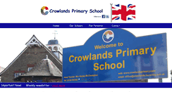 Desktop Screenshot of crowlandsprimary.com